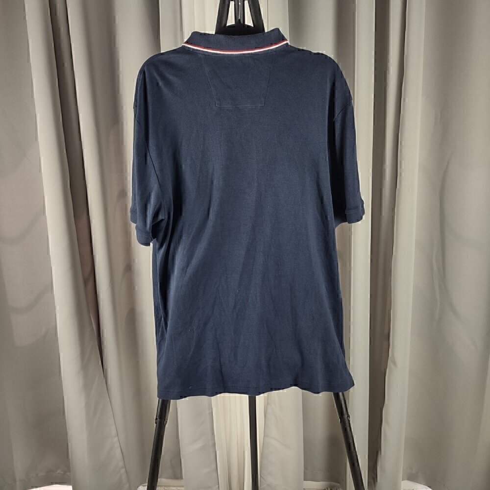 Nautica Men's 100% Cotton Blue 2 Button Short Sleeve Polo Pullover Shirt Size XL - Picture 3 of 10